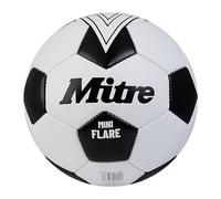 Mitre Flare Balón de fútbol recreativo, Regalo de fútbol Ideal para niños, tamaño Mini, Negro/Blanco