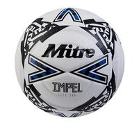 Mitre Impel Lite 360 Balón de fútbol, Muy Duradero, Ligero, Talla 5, Blanco/Negro/Azul