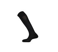 Mitre Mercury Medias de fútbol lisas juveniles, equipación de fútbol, medias largas ligeras, medias deportivas transpirables, talla 27-29, negro