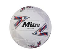 Mitre Shooter Fútbol para Unisex Adulto, Blanco/Rojo/Azul/Azul, 5
