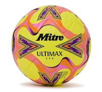 Mitre Ultimax EVO 26 - Balón de fútbol Unisex para Adultos, Amarillo/Naranja/Morado, 5