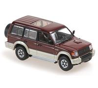 Mitsubishi Pajero LWB 1991 dkl-rot modelo de coche 940163470 Maxichamps 1:43
