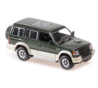 Mitsubishi Pajero LWB 1991 verde modelo de coche 940163471 Maxichamps 1:43