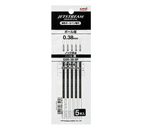 Mitsubishi Pencil Co., Ltd. ballpoint pen core replacement jet stream 0.38mm black 5 pieces