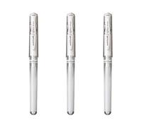 Uni Mitsubishi Pencil Bolígrafo de gel Signo Broad Punta 1 mm 3 unidades Blanco