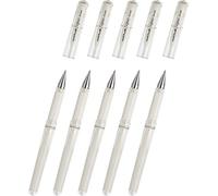 Mitsubishi Pencil Uni-Ball® Signo UM 153 - Bolígrafo de gel (5 unidades), color blanco