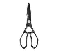 MITSUMOTO SAKARI Tijeras Cocina de 22 cm, Chapadas en Titanio Negro, Tijeras Desmontables para Aves de Corral, Tijeras Japonesas Multiusos para Carne, Pollo y Pescado