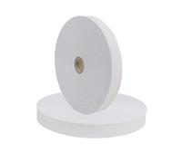 MITSY Cinta elástica resistente para coser, ancho de 30 mm, 25 m, color blanco, para pantalones de goma para el hogar, manualidades, telas para costura