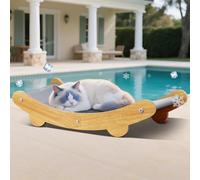 Mittimiya Cama Rascadora Grande para Gatos, Silla para Gatos En Forma De U De Yute Engrosado para Interiores Y Exteriores, Cama para Gatos Y Tabla De Rascar Integrada, (Cojín de Hielo)