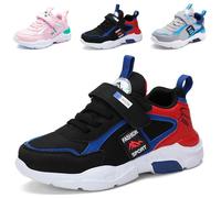 Mitudidi Zapatillas Deportivas Niños 31 Negro Gimnasia Trainers Running Antideslizantes Ligeras para Escuela y Uso Casual