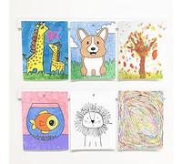 Mitus Picture Hanging System - Display Children Kid's Artwork Frame - 28" Magnetic Bar (Set of 2) White