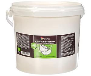 mituso - aceite de coco orgánico mituso, insípido (desodorizado), 1 paquete (1 x 5000 ml) en un práctico cubo