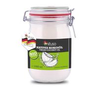 Mituso Aceite De Coco Orgánico Virgen, 1 Paquete (1 X 1000 ml) En Vidrio De Planchar, 10000 ml