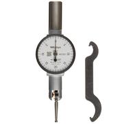 Mitutoyo 513-504 Tipo de bolsillo Indicador de prueba de marcado Conjunto bsico Tipo horizontal 0.375 """" Dia del vstago. Dial blanco 0-5-0 Lectura
