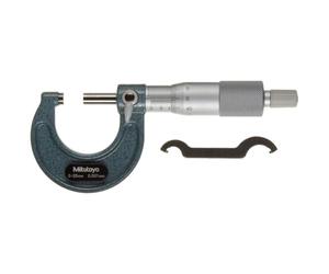 Mitutoyo MIT103-129 Micrómetro con graduación de 0.001 mm, rango de 0 mm-25 mm