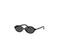 Miu Miu Mujer Miu Miu MU 04ZS 1AB5S0 Gafas de sol Acetato Negro Gris Redonda Normal