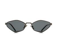 Miu Miu Gafas Ovaladas MU56ZS ZVN5S0 Oro Dorado Gris Oscuro Metal 56 mm