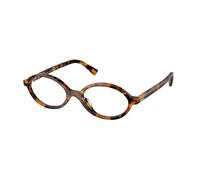 Miu Miu Mujer MU 01XV 19P1O1 Monturas ópticas Acetato Tortuga Redonda Normal