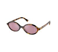 Miu Miu Mujer Miu Miu MU 04ZS VAU50D Gafas de sol Acetato Tortuga Rojo Redonda Normal