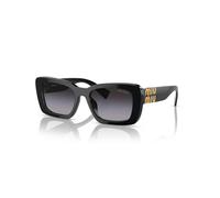 Miu Miu Mujer Miu Miu MU 07YS 1AB5D1 Gafas de sol Acetato Negro Gris Cuadrada Normal Sombreado