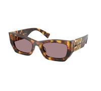 Miu Miu Mujer Miu Miu MU 09WS 14L20I Gafas de sol Acetato Tortuga Marrón Cuadrada Normal
