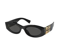 Miu Miu Mujer Miu Miu MU 11WS 0MU 11WS 1AB5S0 Gafas de sol Acetato Negro Gris Redonda Normal