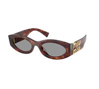 Miu Miu Mujer Miu Miu MU 11WS 0MU 11WS 21C40O Gafas de sol Acetato la Habana Gris Redonda Normal