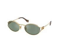 Miu Miu Mujer Miu Miu MU 52YS 5AK04M Gafas de sol Metal Oro Verde Redonda Normal
