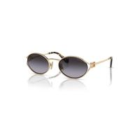Miu Miu Mujer Miu Miu MU 52YS ZVN5D1 Gafas de sol Metal Oro Gris Redonda Normal Sombreado