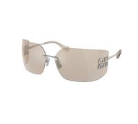 Miu Miu Mujer Miu Miu MU 54YS 1BC10F Gafas de sol Metal Plata Marrón Geométrico Normal Espejo