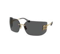 Miu Miu Mujer Miu Miu MU 54YS 5AK5S0 Gafas de sol Metal Oro Gris Geométrico Normal