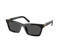 Miu Miu Mujer Miu Miu MU A05S 16K08Z Gafas de sol Acetato Negro Gris Cuadrada Normal