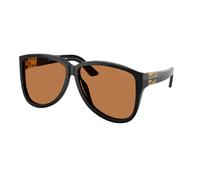Miu Miu Mujer Miu Miu MU A08S 16K90Q Gafas de sol Acetato Negro Marrón Piloto Normal