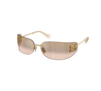 Miu Miu Mujer Miu Miu MU A51S 5AK20P Gafas de sol Metal Oro Marrón Cuadrada Normal Espejo