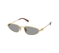 Miu Miu Mujer Miu Miu MU A52S 5AK40O Gafas de sol Metal Oro Gris Geométrico Normal