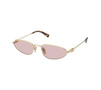 Miu Miu Mujer Miu Miu MU A52S ZVN4I0 Gafas de sol Metal Oro Rosa Geométrico Normal