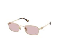 Miu Miu Mujer Miu Miu MU A53S ZVN4I0 Gafas de sol Metal Oro Rosa Cuadrada Normal