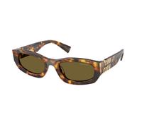 Miu Miu Mujer Miu Miu MU B04S 14L09Z Gafas de sol Acetato Tortuga Marrón Geométrico Normal