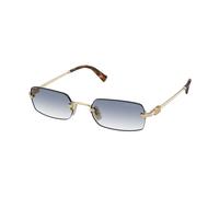 Miu Miu Mujer Miu Miu MU B50S ZVN80O Gafas de sol Metal Oro Azul Cuadrada Normal Sombreado