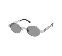 Miu Miu Mujer Miu Miu MU B51S 21M50Q Gafas de sol Metal Plata Gris Redonda Normal
