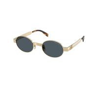 Miu Miu Mujer Miu Miu MU B51S ZVN70B Gafas de sol Metal Oro Gris Redonda Normal