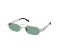 Miu Miu Mujer Miu Miu MU B52S 21M40Y Gafas de sol Metal Plata Verde Redonda Normal