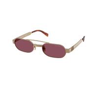 Miu Miu Mujer Sunglass MU B52S - Color del Marco: Latón, Color de la Lente: Violeta oscuro