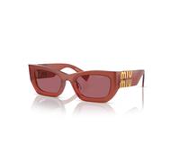 Miu Miu Mujer MU 09WS 10M08S Gafas de sol Acetato Rojo Violeta Cuadrada Normal