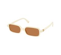 Miu Miu Mujer MU 11ZS 21D90Q Gafas de sol Acetato Blanco Marrón Cuadrada Normal