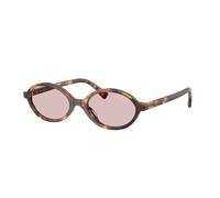 Miu Miu Mujer Sunglass MU 04ZS - Color del Marco: Habana Miel, Color de la Lente: Rosa