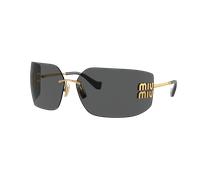Miu Miu Mujer Sunglass MU 54YS - Color del Marco: Oro, Color de la Lente: Gris Oscuro