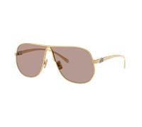 Miu Miu Mujer Sunglass MU A56S - Color del Marco: Oro, Color de la Lente: Marrón y morado claro