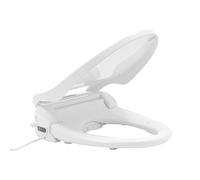 MIUKYUI Asiento de bidé eléctrico con gafas calefactadas impermeable IPX4 para una comodidad individual, incluye luz nocturna con distancia entre orificios de 4,72 - 7,09 pulgadas, fácil de instalar