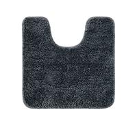 MIULEE Alfombra de Baño Antideslizante Absorbente Microfibra Alfombrilla Baño Lavable a Máquina Alfombra Ducha Baño Cocina Puertas de Entrada Pasillo Dormitorio Salon Modernas 50x50 cm Gris Oscuro